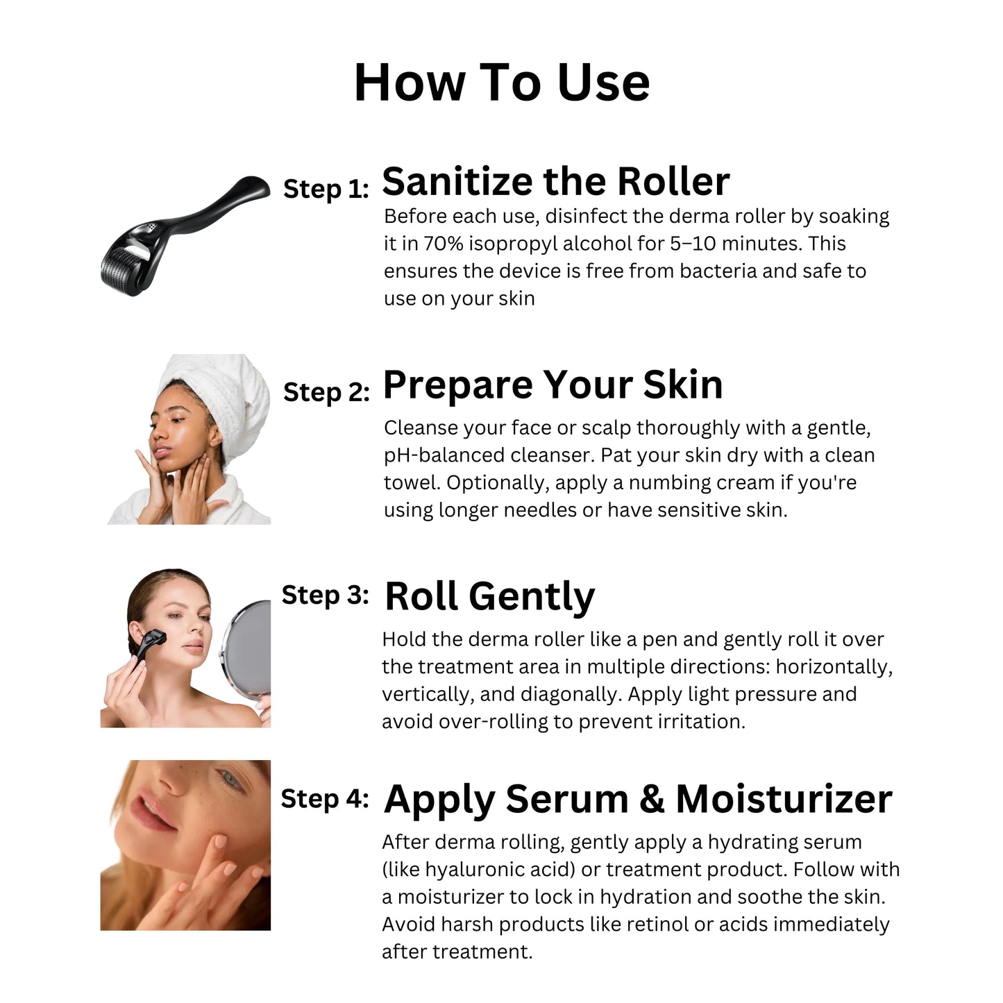Microneedle Derma Roller – Skin Renewal Tool
