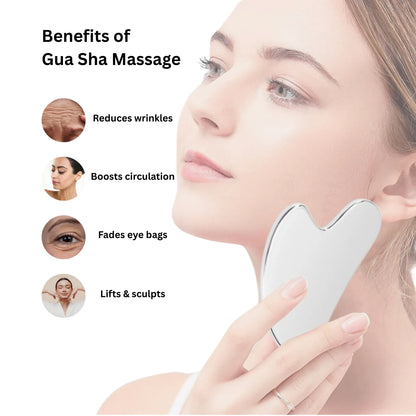 Stainless Steel Gua Sha – Sculpt & Glow