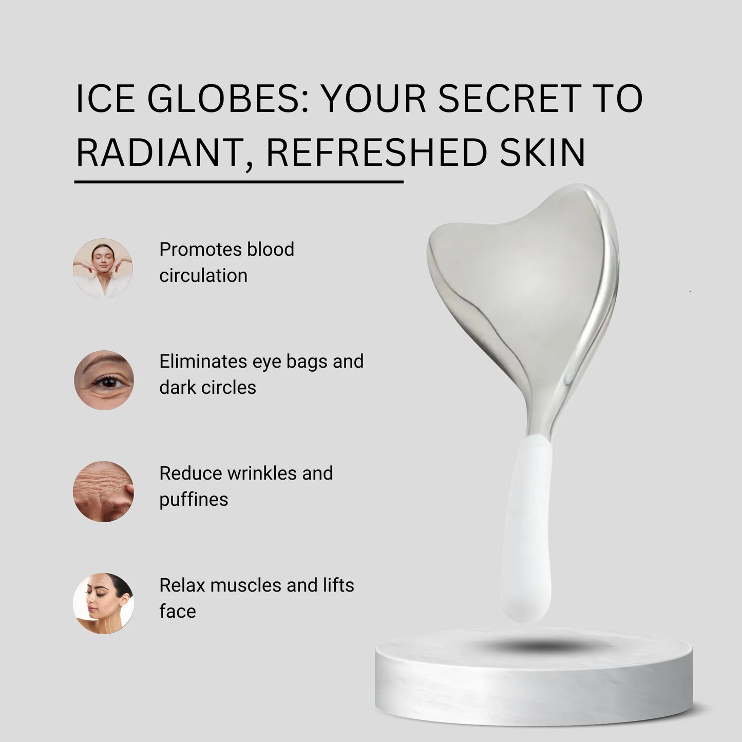 Ice Globes Facial Massage Tools – Reduce Puffiness & Soothe Skin