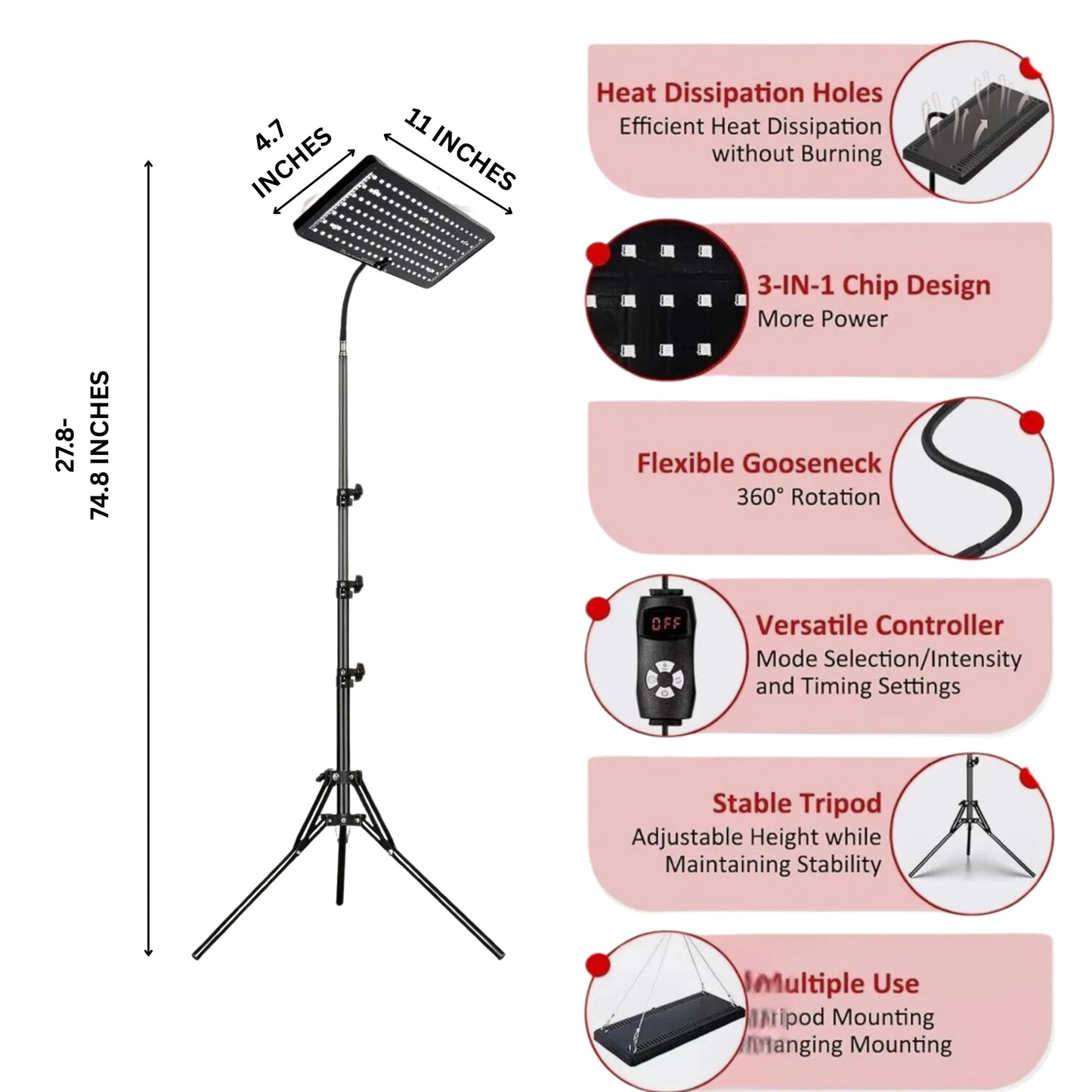 Red Light Therapy Stand – Anti-Aging & Skin Repair