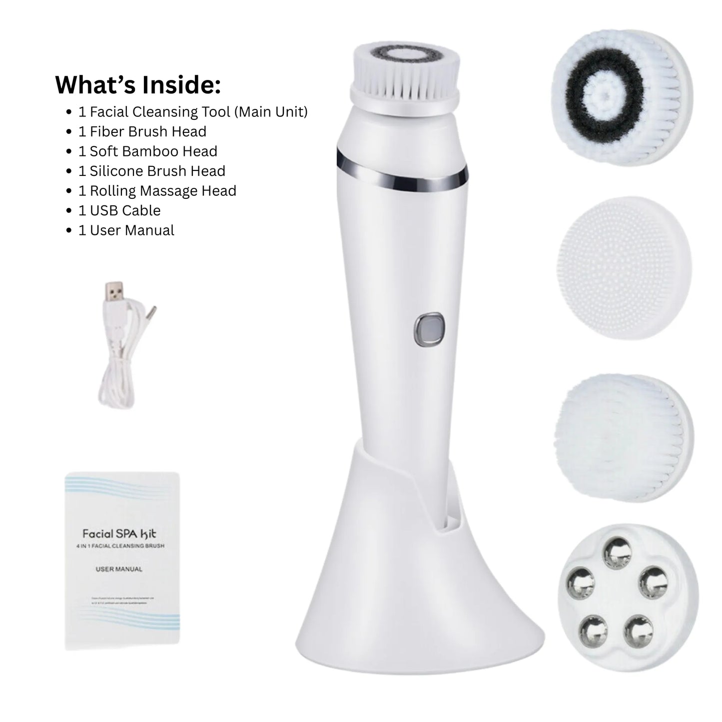 Electric Facial Cleansing Brush – Deep Cleanse & Refresh