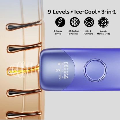 Ice-Cooling Laser Hair Removal Device