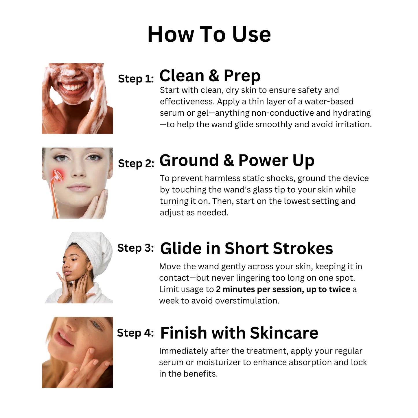 High Frequency Facial Wand – Acne & Wrinkle Treatment